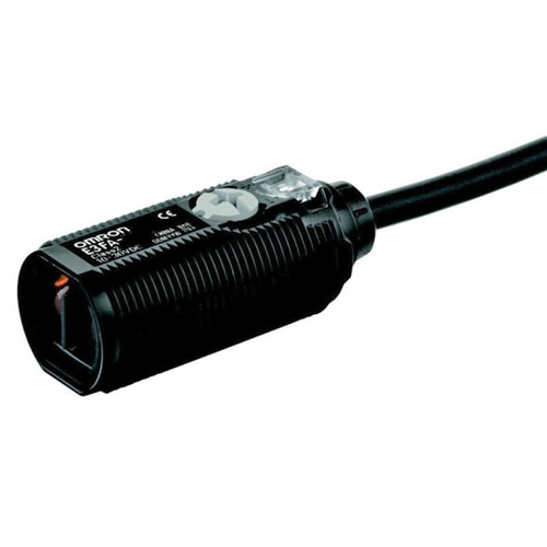 E3FARN112M OMRON PHOTOELECTRIC SENSORM18 AXIAL BODY, RETRO-REFLECTIVE,0.1-4M, NPN,2M CABLE