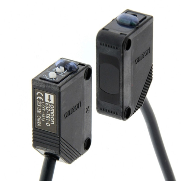 E3ZT822M OMRON Photoelectric sensor, through-beam, 30m, DC,3-wire, PNP, 2m cable (requires 2 bracke ts)