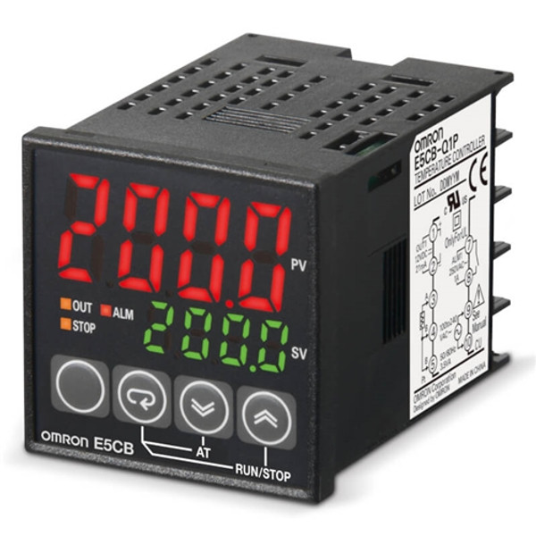 E5CBR1TCDACDC24 OMRON TEMPERATURE CONTROLLER1/16DIN (48 x 48mm), relay output, ON/OF F or PID control, Themocouple input, 24 VAC/DC