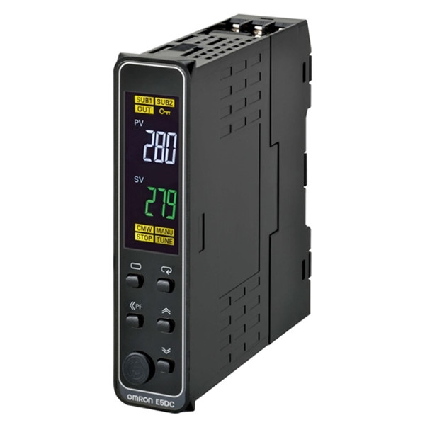E5DCQX2DSM000 OMRON TEMPERATURE CONTROLLER PRO 22.5MM 12VDCPULSE OUT 2 X AUX 24VAC/DC