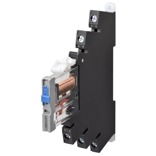 G2RVSR701ACDC24 OMRON SLIMLINE RELAY 6MM INCL SOCKET SPDT 6A 24VDCSCREW TERMINALS AND TEST SWITCH