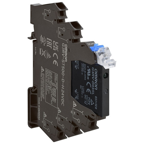 G3RVST700ALAC110 OMRON Slimline SSR 6 mm, incl. socket, AC output TRIAC, 2 A, Screw terminals, 110 VAC, Non Zero-cross