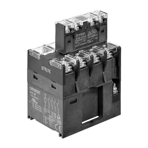 G7Z4A11ZRDC24 OMRON POWER RELAY 40A 4PST-NO + 1A SPSD-NO/SPST-NCAUX. (G7Z-4A-11Z-R DC24)