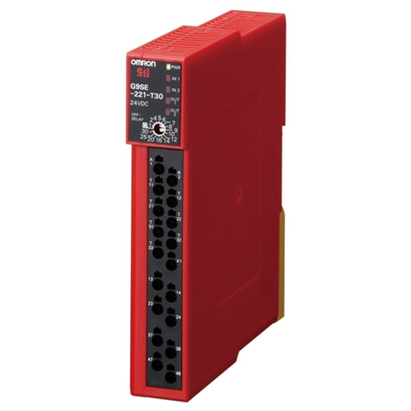 G9SE221T30DC24 OMRON safety relay 24VDC 4 outputs 30sec off delay