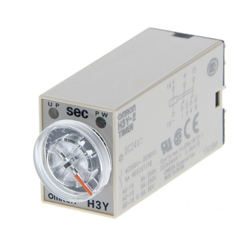 H3Y4AC10012060S OMRON TIMER PLUG IN 14 PIN ON DELAY 4 PDT 3A100-120VAC SUPPLY 2-60 SECONDS
