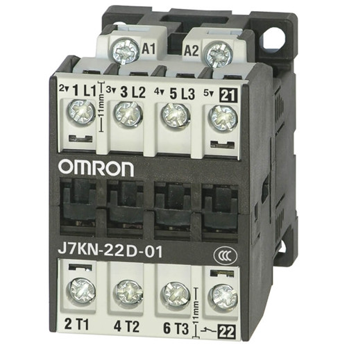 J7KN22D0124 OMRON CONTACTOR 3 POLE 22 A/11 kW AC3 (32 A