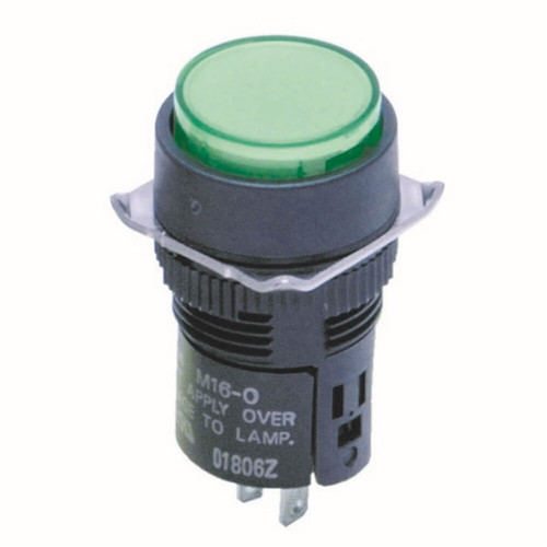 M165TG12D OMRON 16MM GREED LED 12VDC
