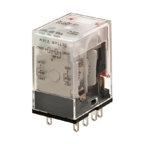 MY2NGSAC220240 OMRON Relay, plug-in, 8-pin, DPDT, 7 A, mechanicalLED indicators, 220/240 VAC
