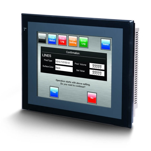 NS10TV01BV2 OMRON PROGRAMMABLE HMI 10 INCH TFT 256COLOURS, 2 X RS232 PORTS ETHERNET