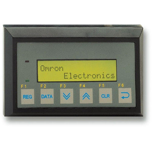 NT2SSF122BEV2 OMRON HMI MONOCHROME LCD PROGRAMMABLETERMINAL 2 LINE x 16 CHARACTER DISPLAY, 6 FUNCTION KEYS, BLACK CASE, RS-232C POR T
