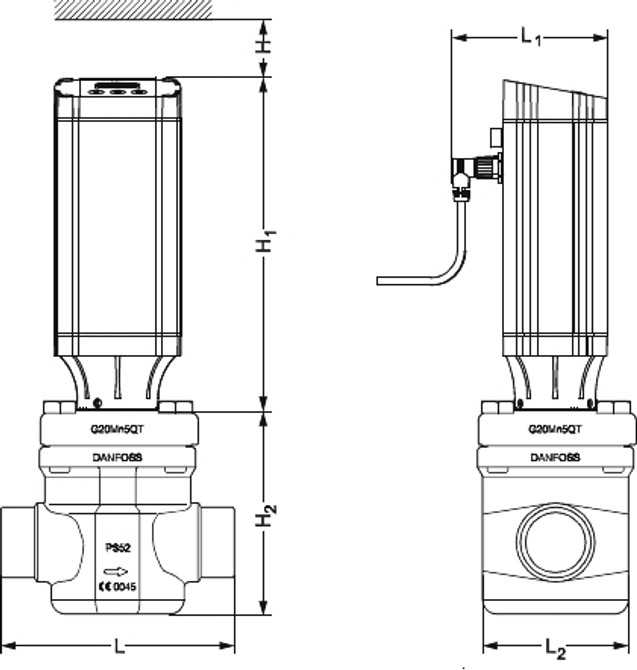 027H5006 Danfoss Motor operated valve, ICM 50-A - automation24h