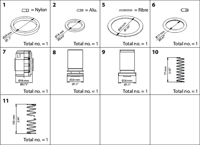 148B6160 Danfoss Overhaul kit, SCA 15-20 - automation24h