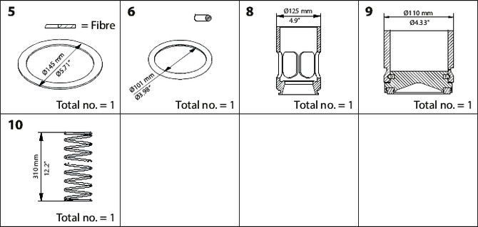 148B6173 Danfoss Overhaul kit, CHV 125 - automation24h