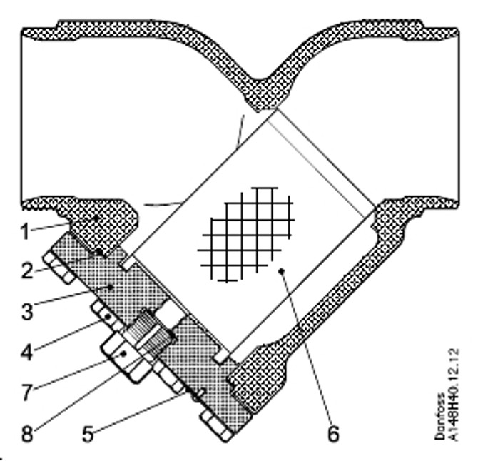 148B5908 Danfoss Strainer housing, FIA 80 - automation24h