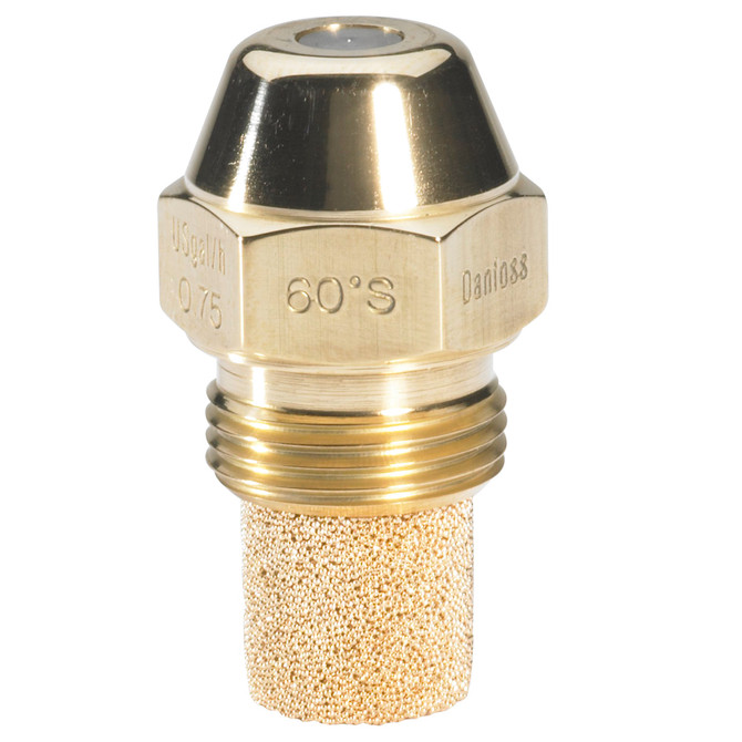 030F4924 Danfoss Oil Nozzles, OD S, 1.25 gal/h, 4.71 kg/h, 45 °, Solid - automation24h