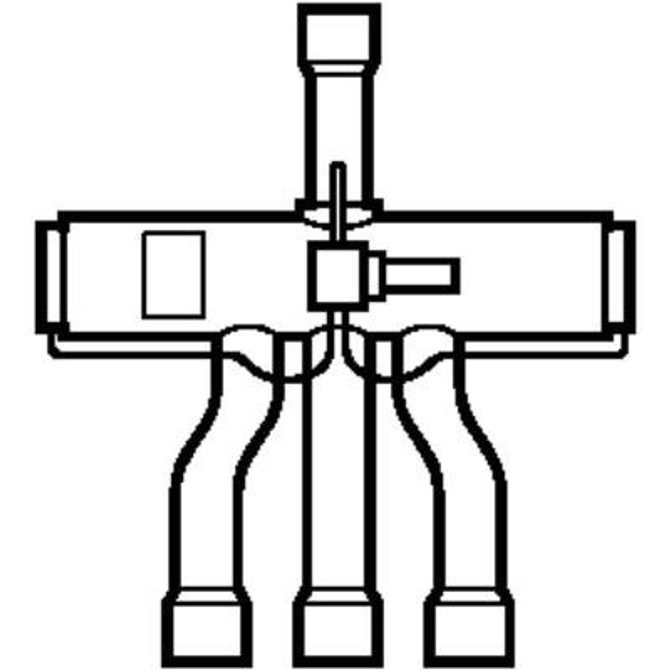 061L1217 Danfoss 4-way reversing valve, STF - automation24h