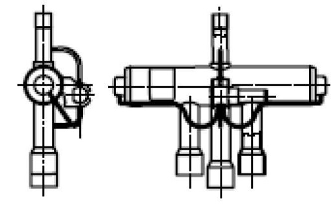 061L1225 Danfoss 4-way reversing valve, STF - automation24h