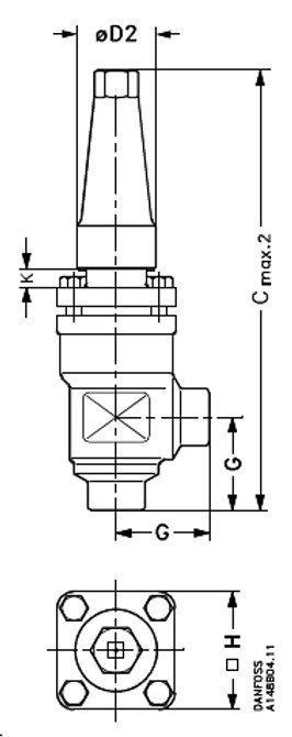 148B5301 Danfoss Shut-off valve, SVA-S 20 - automation24h