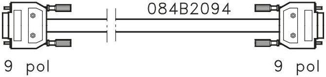 084B2094 Danfoss Cable, 9/9 pole, PC to GW - automation24h