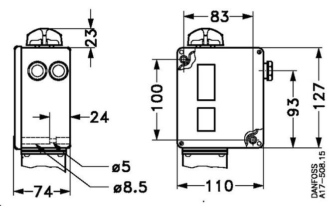 017-503466 Danfoss Pressure switch, RT6B - automation24h