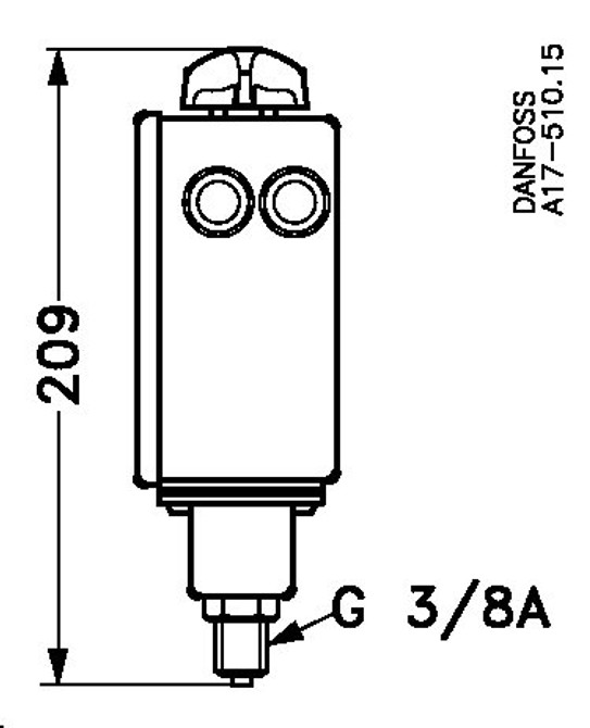 017-529666 Danfoss Pressure switch, RT117 - automation24h
