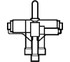 061L1210 Danfoss 4-way reversing valve, STF - automation24h