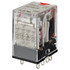 MY4INGSAC24BYOMZ OMRON Relay, plug-in, 14-pin, 4PDT, 6 A, 24VAC Mechanical & LED indicators, lockable pu