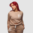NEW First Love Yourself fly All Day Comfy Crew Outfit Mocha
