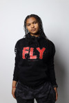 FLY First Love Yourself Rose Print Hoodie  FLY First Love Yourself Rose Print Hoodie