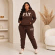 FLY State Hoodie Set – Chocolate Mocha Edition