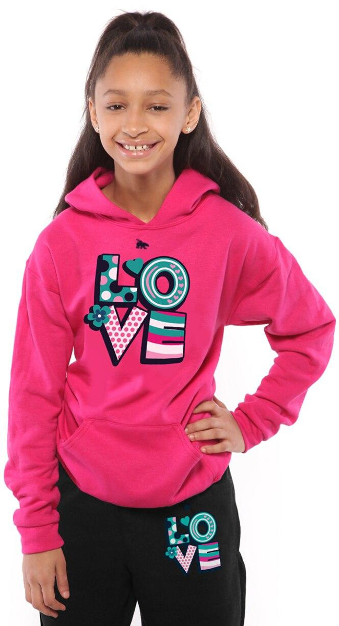 **NEW** Love Myself Kids Comfy Outfit: Pretty Pink/Black - ShopFlyBrands