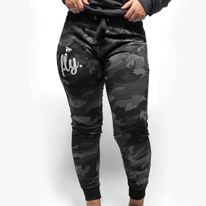 LOVE MYSELF CLOTHES First Love Yourself fly Black Camo Joggers