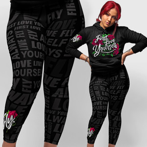 Love Myself - Smell the Roses Lounge Leggings