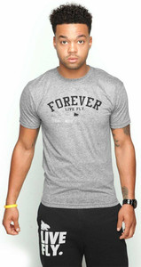 FOREVER LIVE FLY TEE GREY m