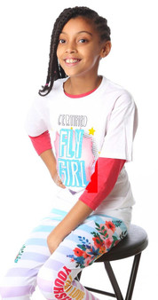 Certified Fly Girl Youth Tee White