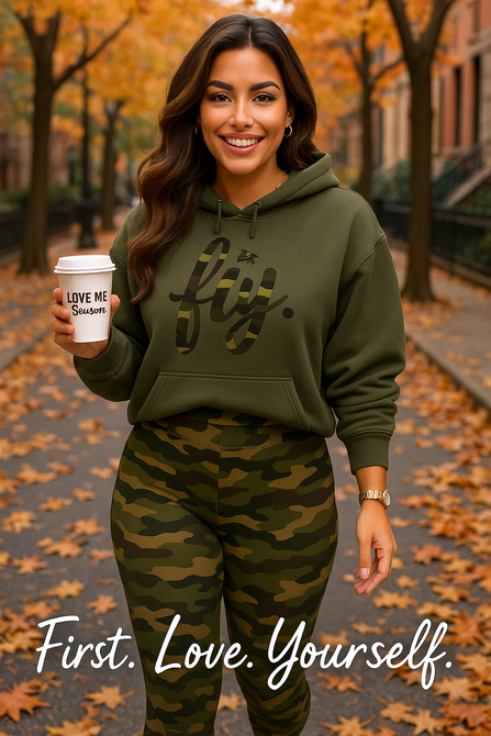 First Love Yourself (fly.) Signature Camo Leggings Set