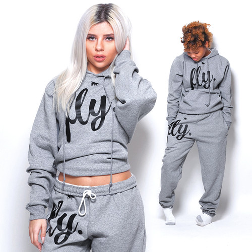 fly.) Comfy Hoodie Outfit: All Grey 
