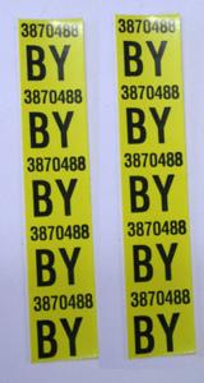 1965 Chevelle Z-16 (396) Rear Spring Decal (pr)