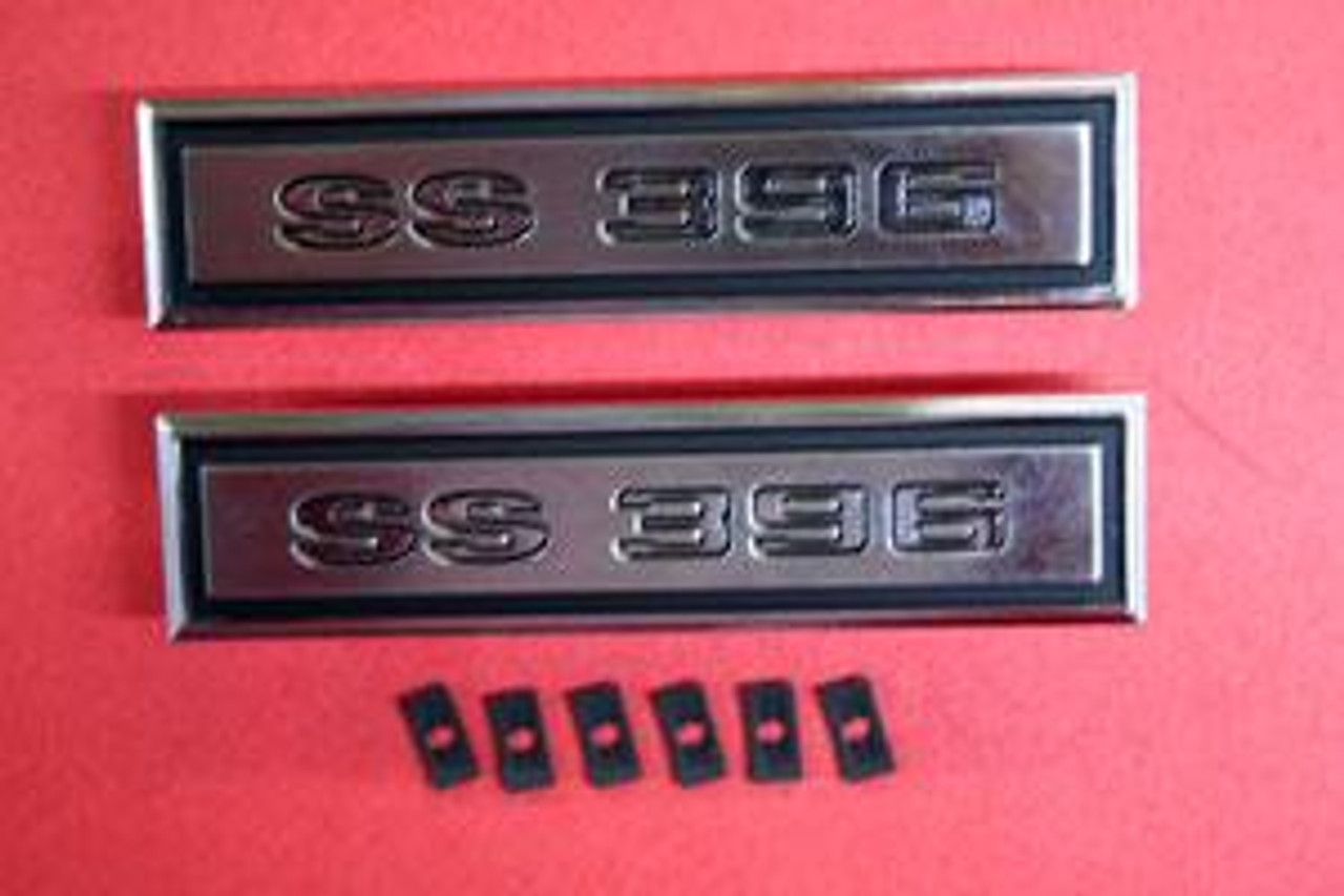 1968 Chevelle SS 396 Door Panel Emblems (Pair)