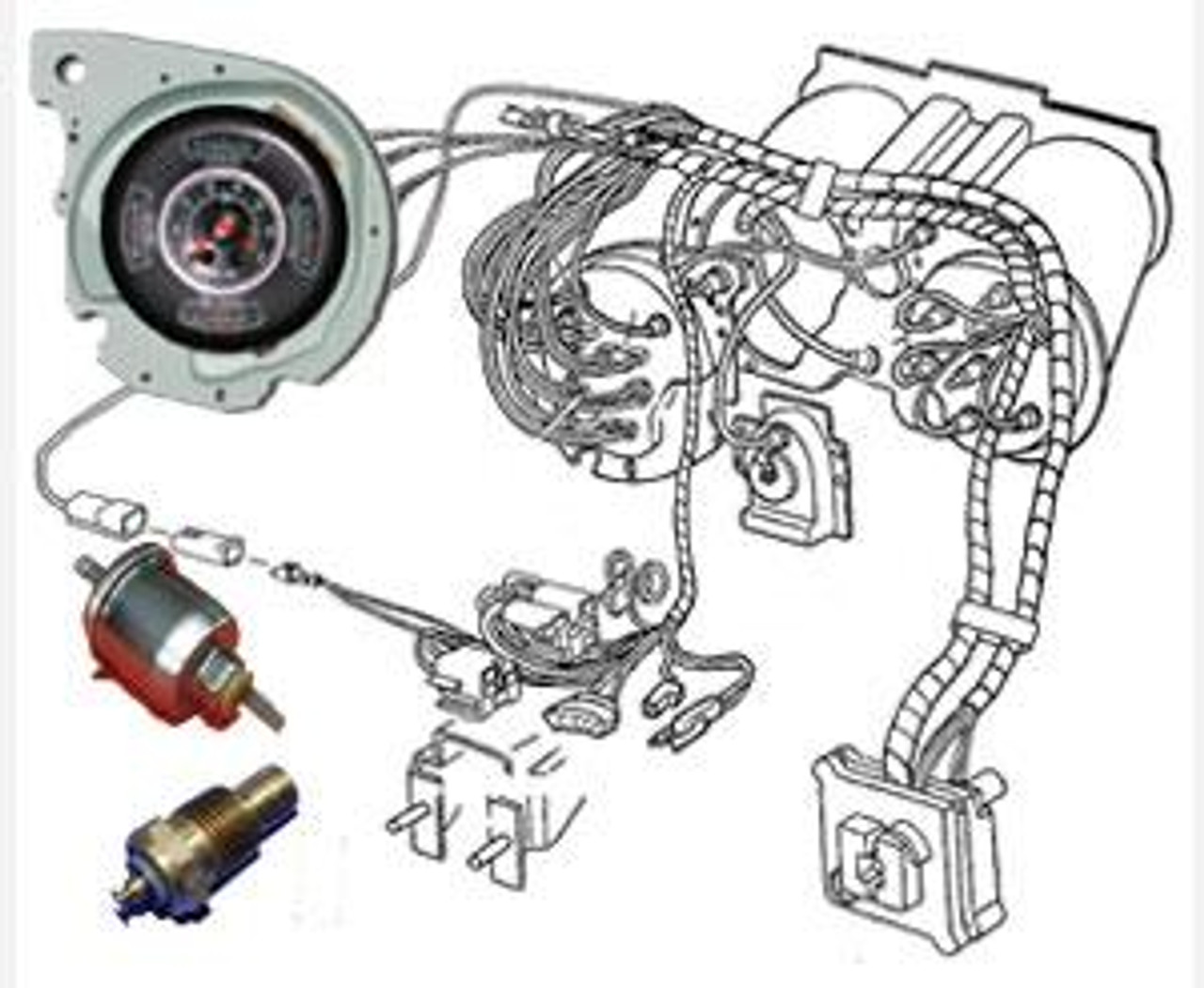 1969 Dash Gauge Conversion Kit