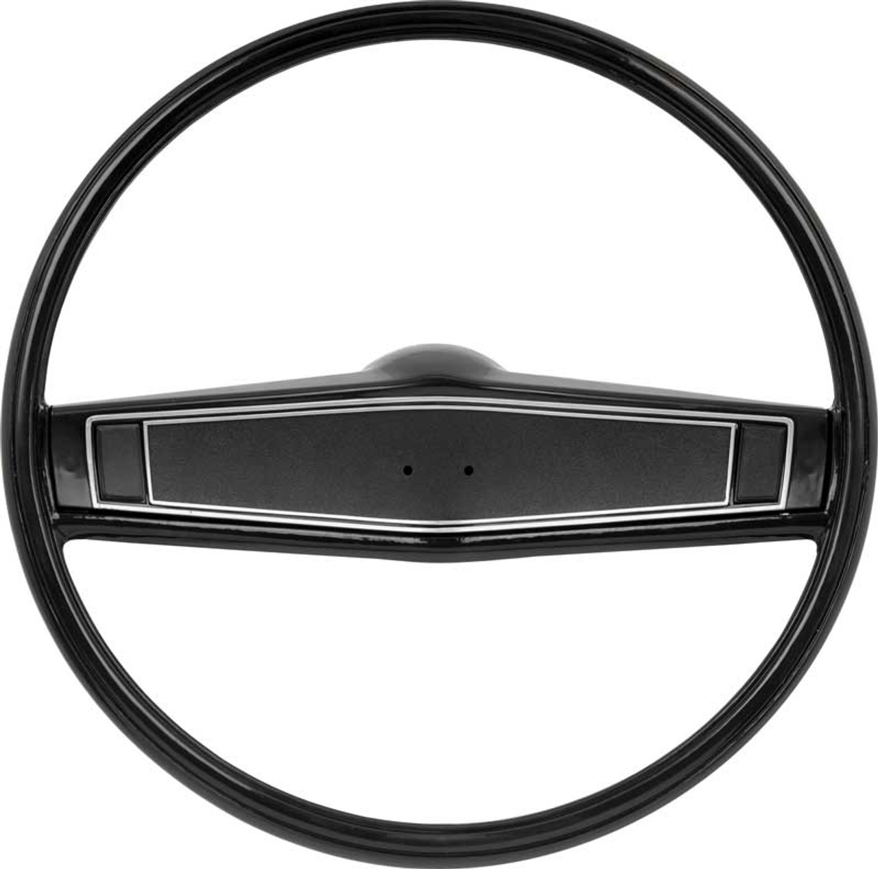 1969-70 Stock Black Steering Wheel (Complete) W/O EMBLEM