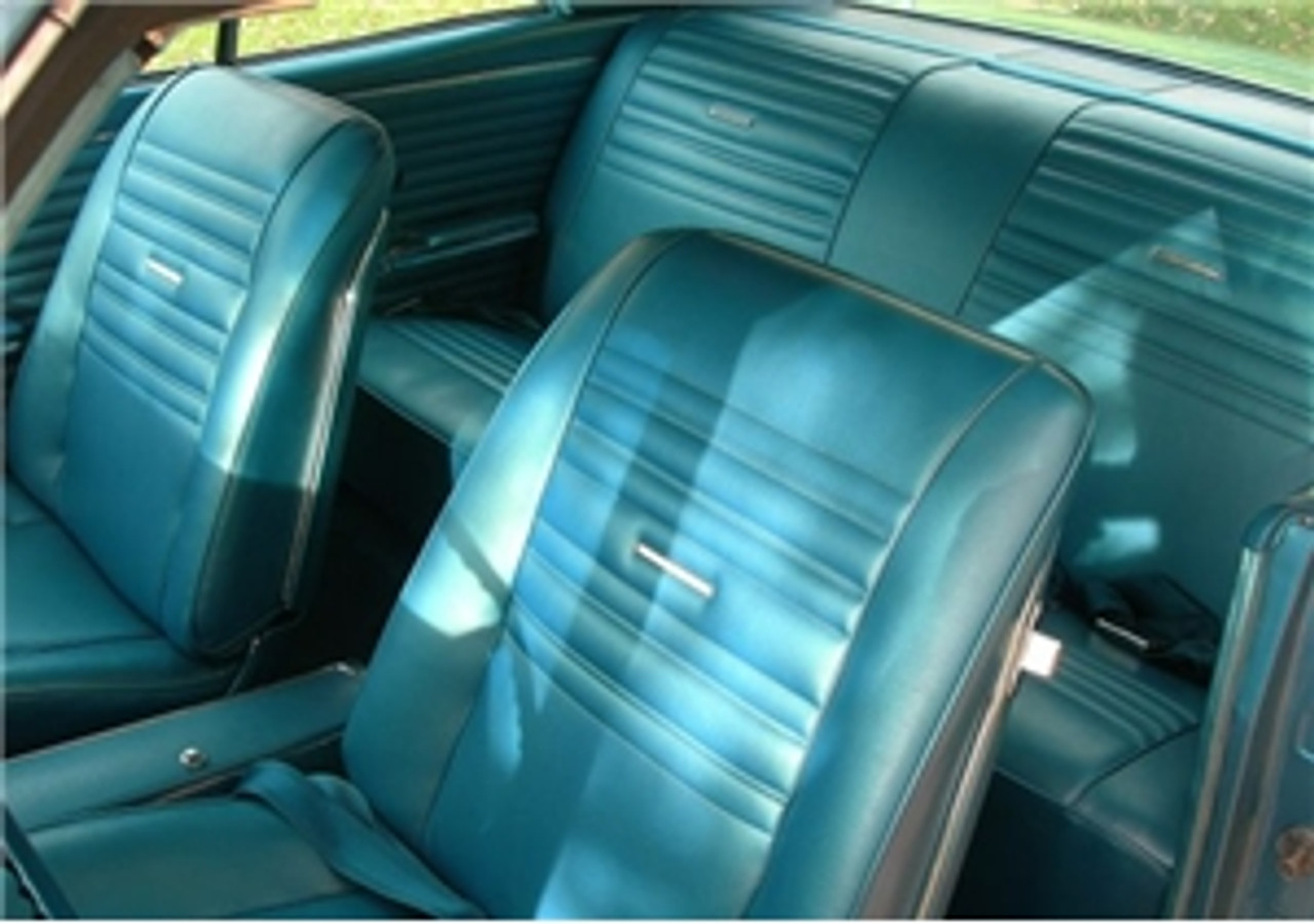 PUI 1969 Chevelle Light Green Front Buckets Seat Covers