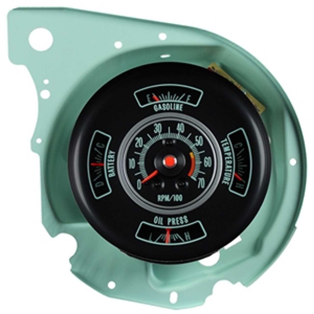 1969 Chevelle Tachometer Gauge Cluster 5700 Redline Tach Ausley's