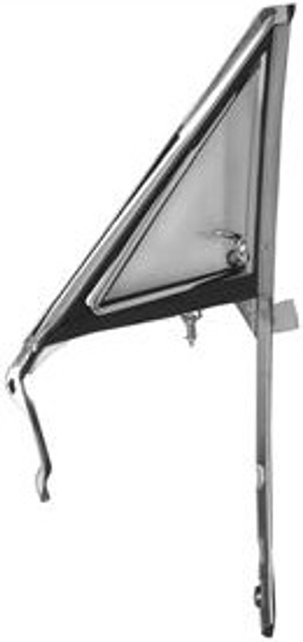 1966 1967 Chevelle Left Hand Vent Window Assembly w/ Glass, HT and Convertible Only (ea)