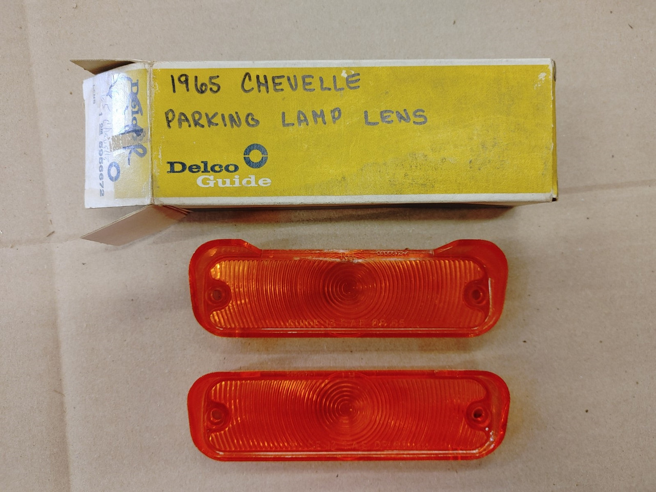 1965 Chevelle, El Camino NOS parking light lenses