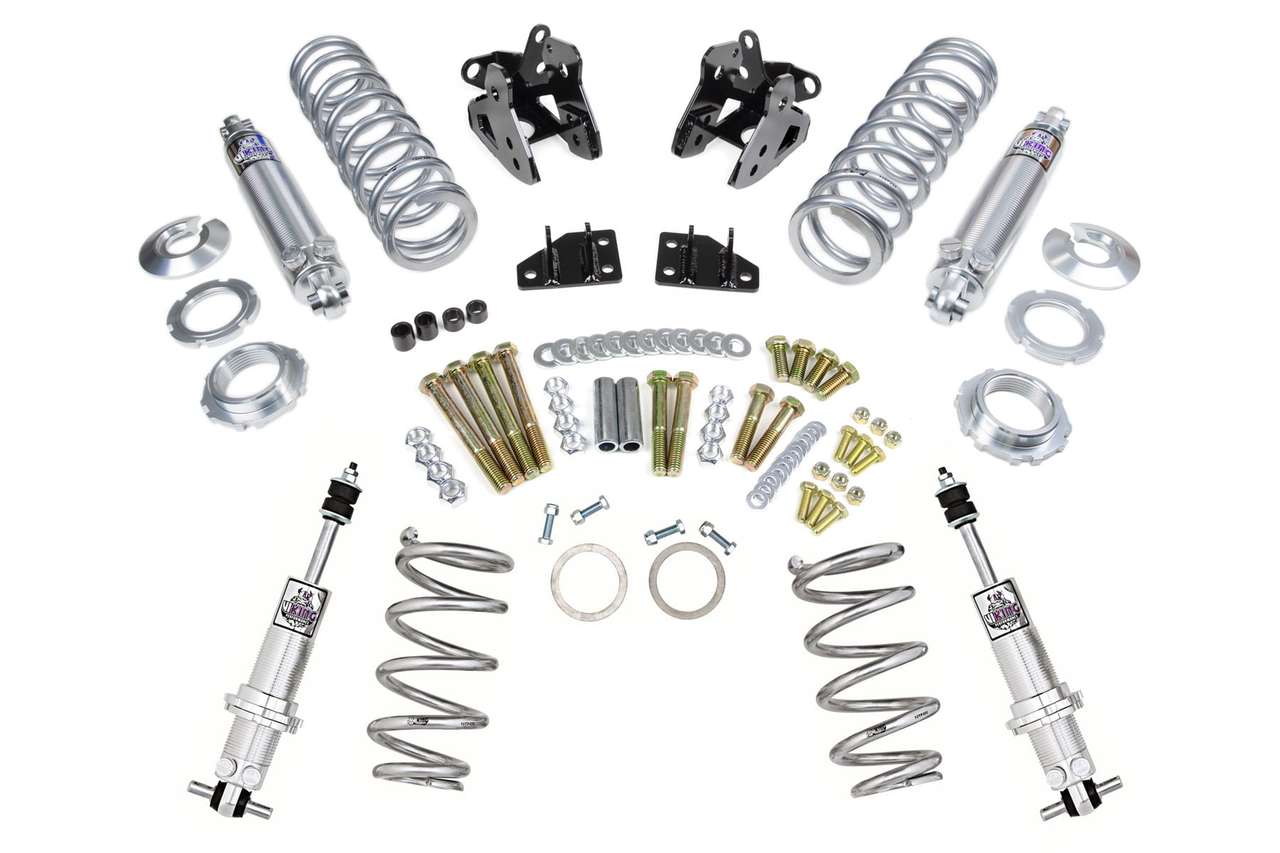 1968-72 Chevelle (A-Body) Coilover Kit, Front & Rear, 2-3" Lowering