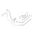 1968 SS Standard Drum 6pcs front brake line kit(Original Material)