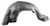 1968-72 Chevelle Metal Front Inner Fender (Left)
