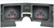 1968 Dakota Digital VHX INSTRUMENT PANEL (CARBON FIBER FACE, RED LIGHTS)