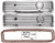1964-72 Small Block Valve Covers w/Gaskets (Polished Aluminum) (LT1 Style)(1015)